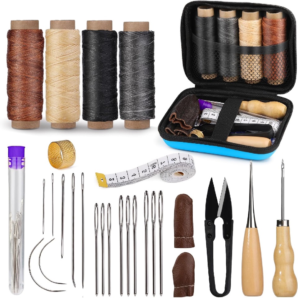 Leatherwork Needles - BUDDUR Deri Dikiş alet takımı Mumlu