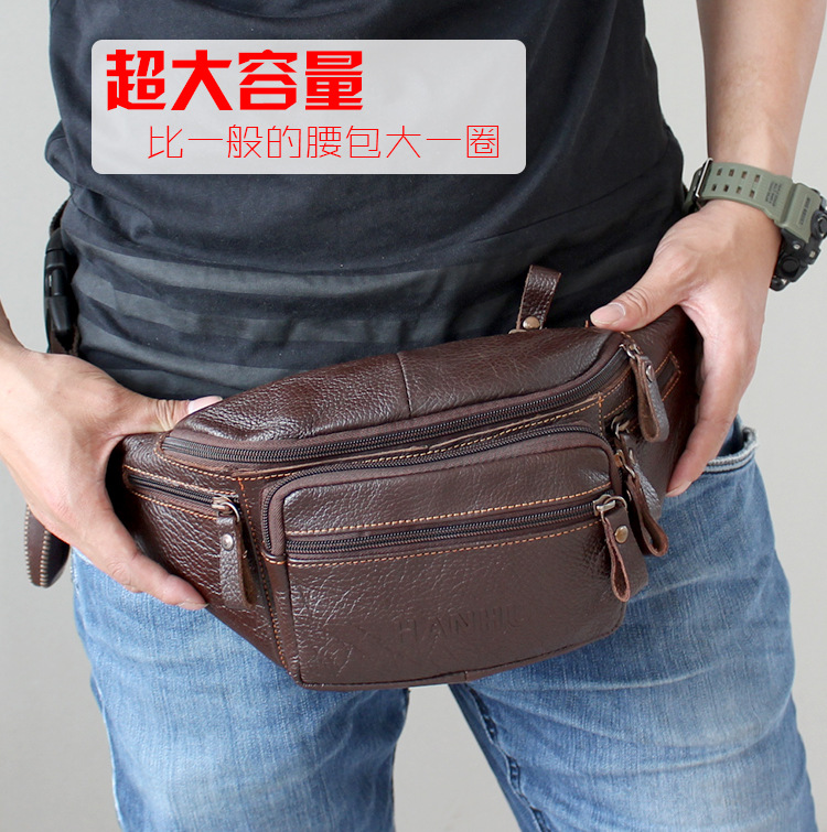 Leatherwork Belt - Hakiki Dana Derisi Deri Bel Çantası