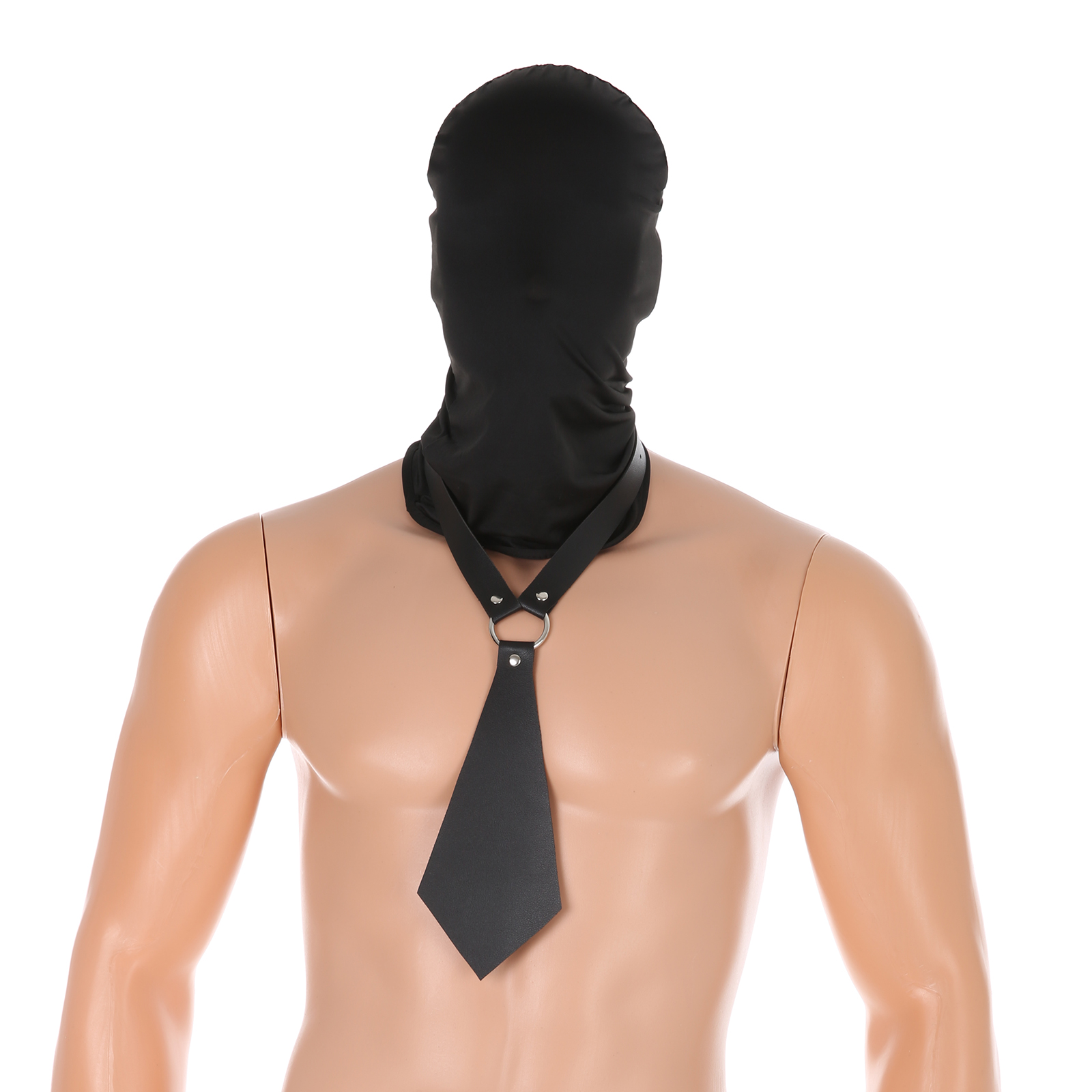 Leather Work Hat - Erkekler Suni Deri Kravat Yaka Gerdanlık