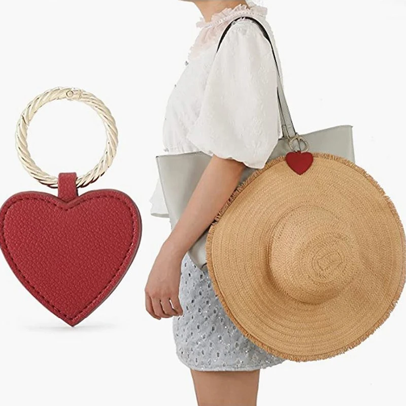 Leather Work Hat - 1 adet manyetik şapka klipsi PU