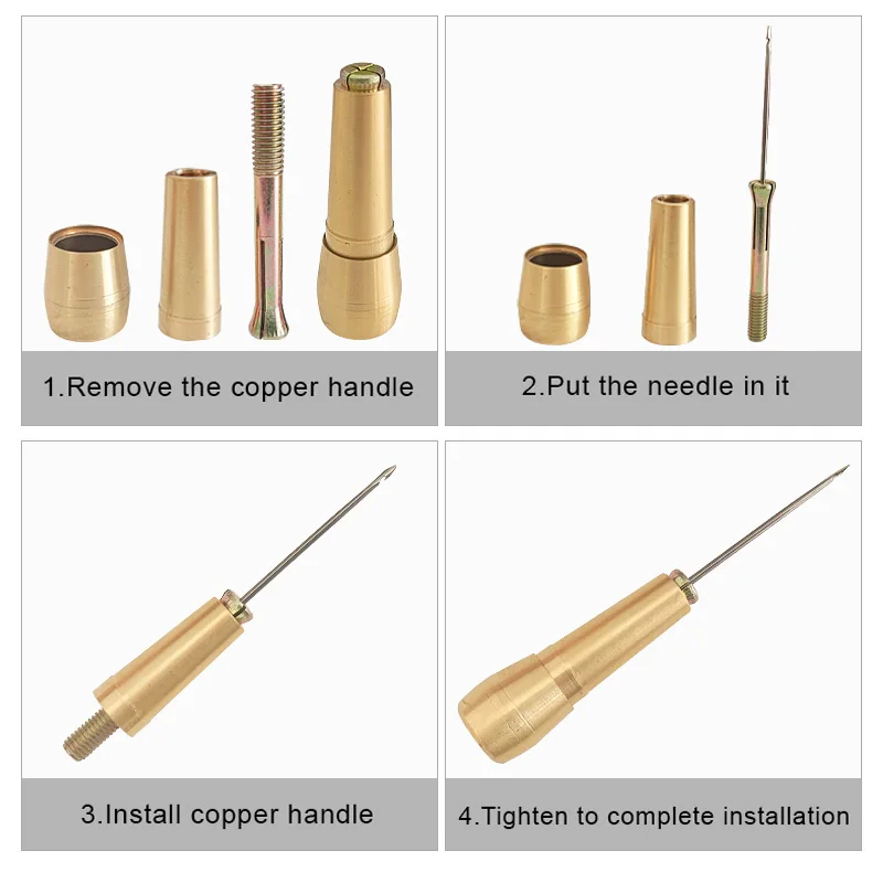 Deri dikiş kiti DIY deri dikiş - Leatherwork Needles incelemesi ve fiyatı