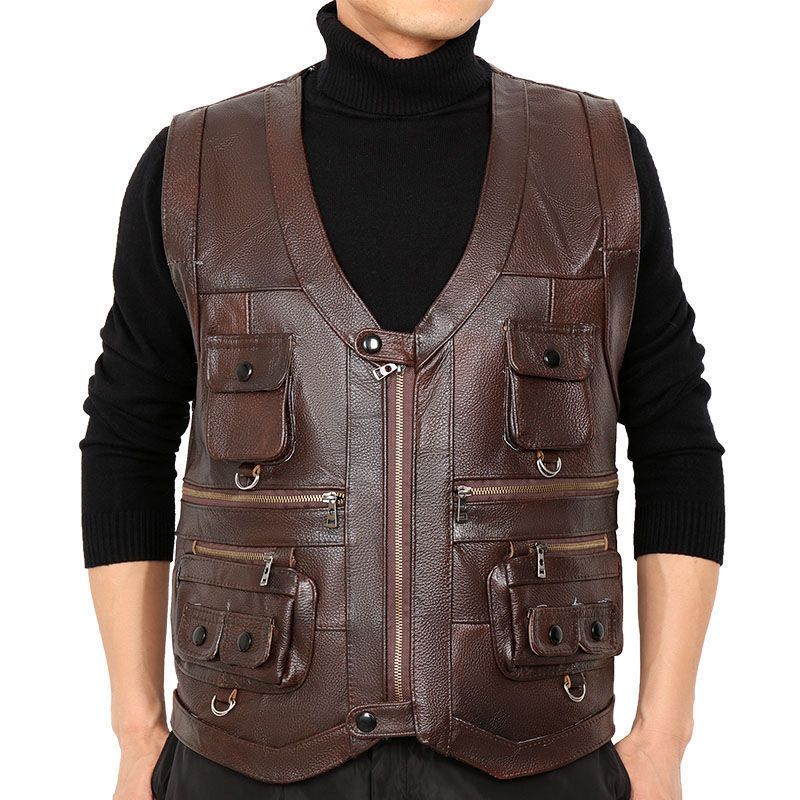 Sığır derisi Hakiki Deri Yelek - Leather Work Vest incelemesi ve fiyatı