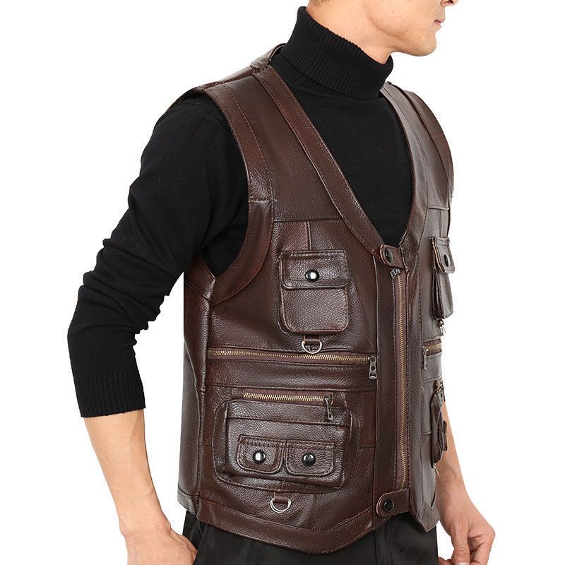 Sığır derisi Hakiki Deri Yelek - Leather Work Vest incelemesi ve fiyatı