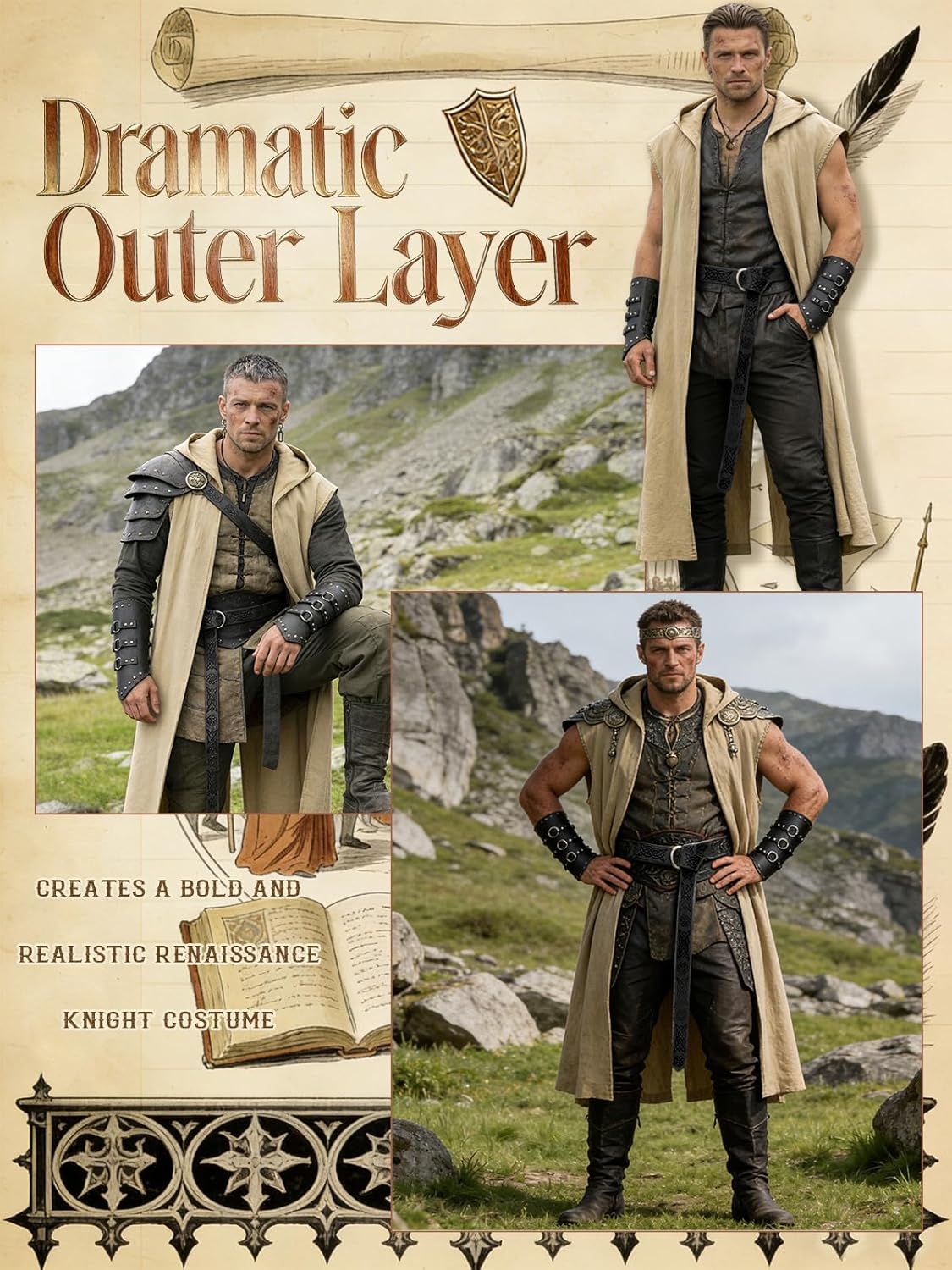 Erkek Rönesans Kostüm Seti – K - Leatherwork Belt incelemesi ve fiyatı