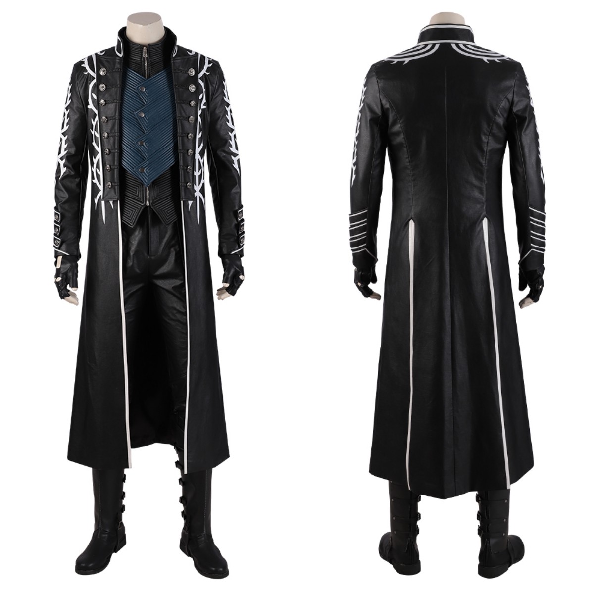 Oyun DMC 5 Vergil Cosplay Kost - Leather Work Vest incelemesi ve fiyatı